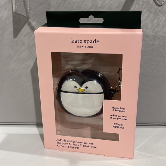 Kate Spade New York Penguin AirPods Silicon Tech Accessorie - Picture 11 of 16